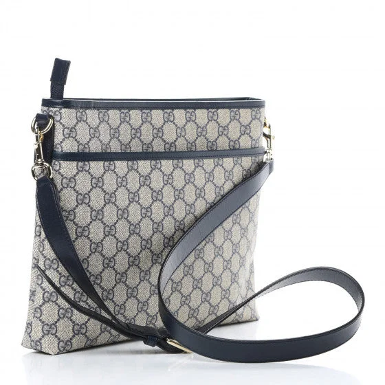 Women Gucci Sylvie bags with a crystal - embellished web stripeGUCCI GG Monogram Medium Messenger Bag