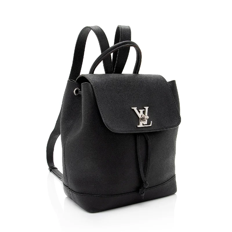 Ladies Louis Vuitton Capucines bags with a detachable shoulder strapLouis Vuitton Calfskin Lockme Backpack (Rimz78)