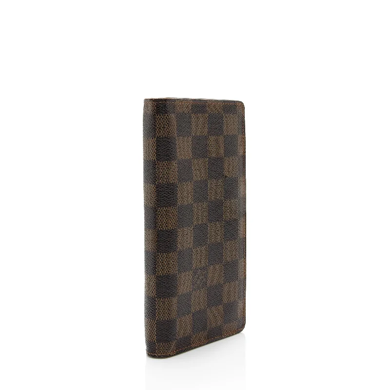 Louis Vuitton Capucines bags with smooth calfskin leather for luxuryLouis Vuitton Damier Ebene Brazza Wallet