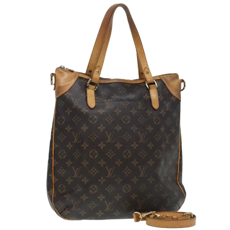 Louis Vuitton bags with a front - zip pocket for small items like keysLOUIS VUITTON Monogram Odeon GM Shoulder Bag 2way M56388 LV Auth 86760