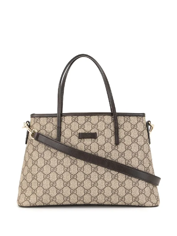 Ladies Gucci Dionysus bags in a pastel colorGUCCI GG Supreme Two-Way Canvas Bag