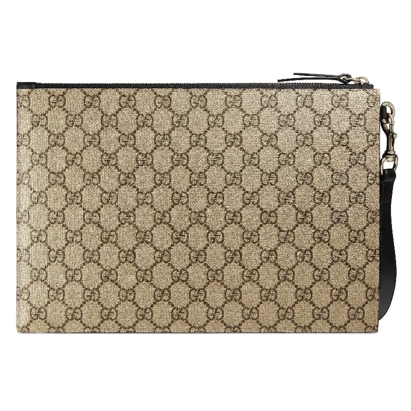 Women Gucci Sylvie bags with a leather - wrapped handleGucci Bestiary Pouch with Bee