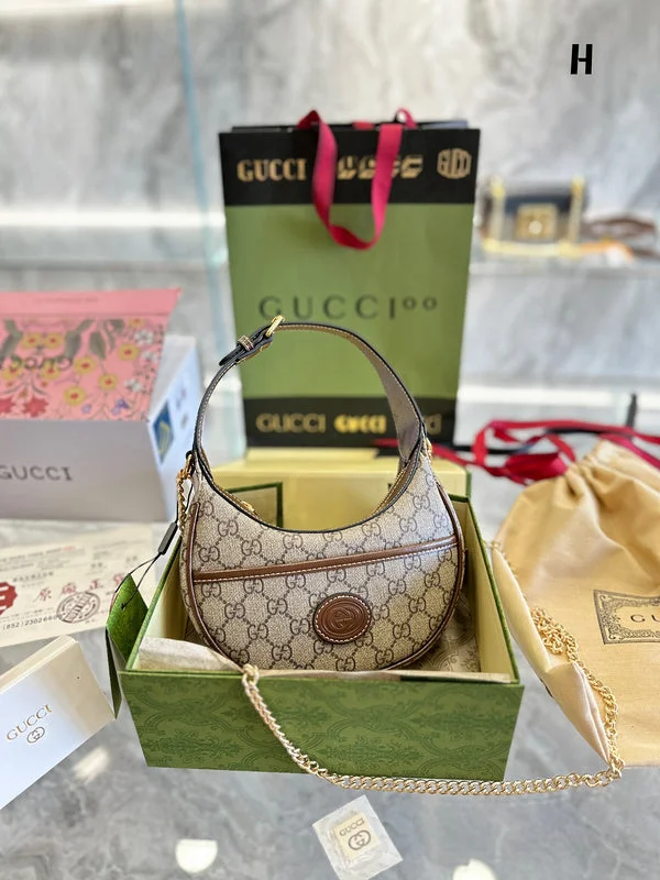 Women Gucci crossbody bags with a woven leather strapWF - Gucci Bags - 11833