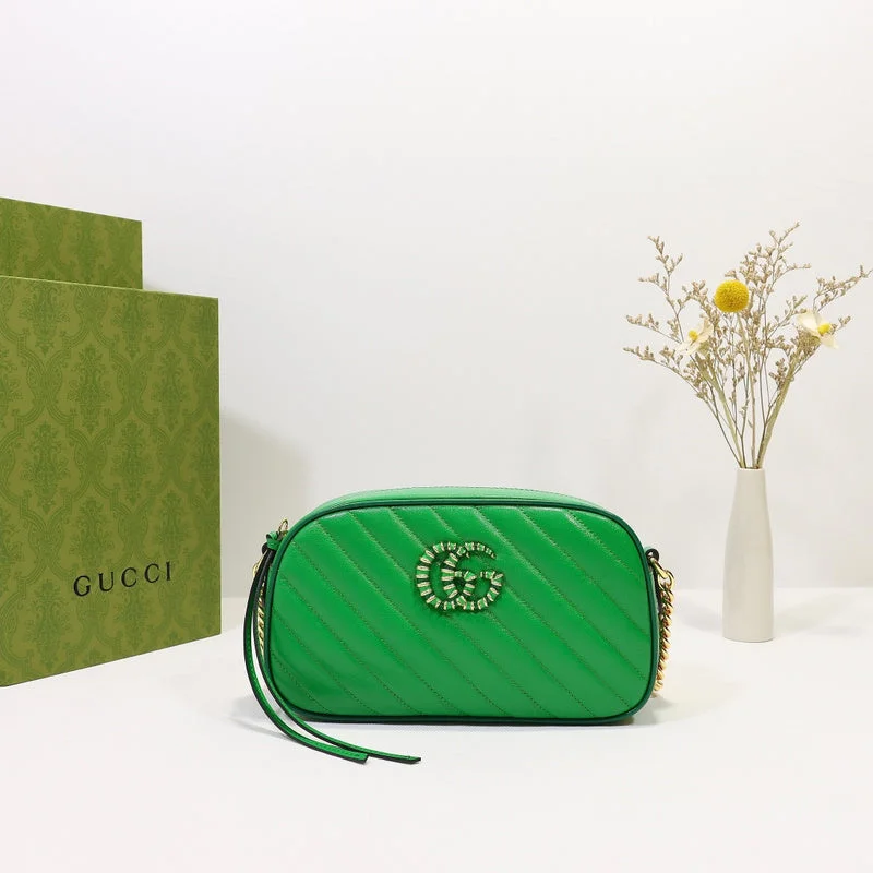 Ladies Gucci shoulder bags with a magnetic - closure flapBC - GUCCI BAG - 1576