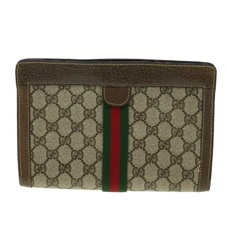 Ladies Gucci Dionysus bags in a pastel colorGUCCI GG Canvas Web Sherry Line Clutch Bag Beige Red Green  am3107