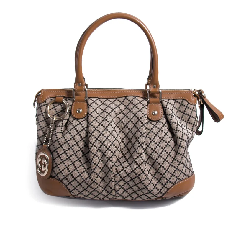 Women Gucci crossbody bags with a printed floral patternGucci Diamante Sukey Boston Bag