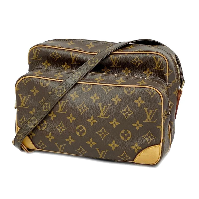 Louis Vuitton Petite Malle bags with a hard - shell structure for uniquenessLOUIS VUITTON Nile Shoulder Bag