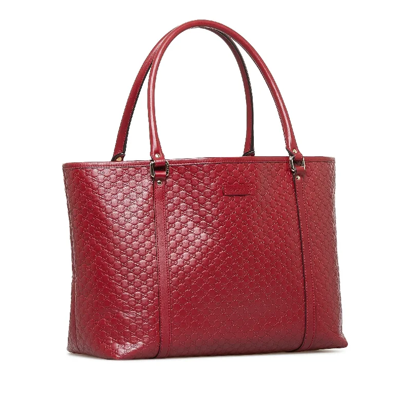 Women Gucci Sylvie bags with a monogram - embossed leatherGucci Microguccissima Joy Tote Bag (SHG-wWpHoK)