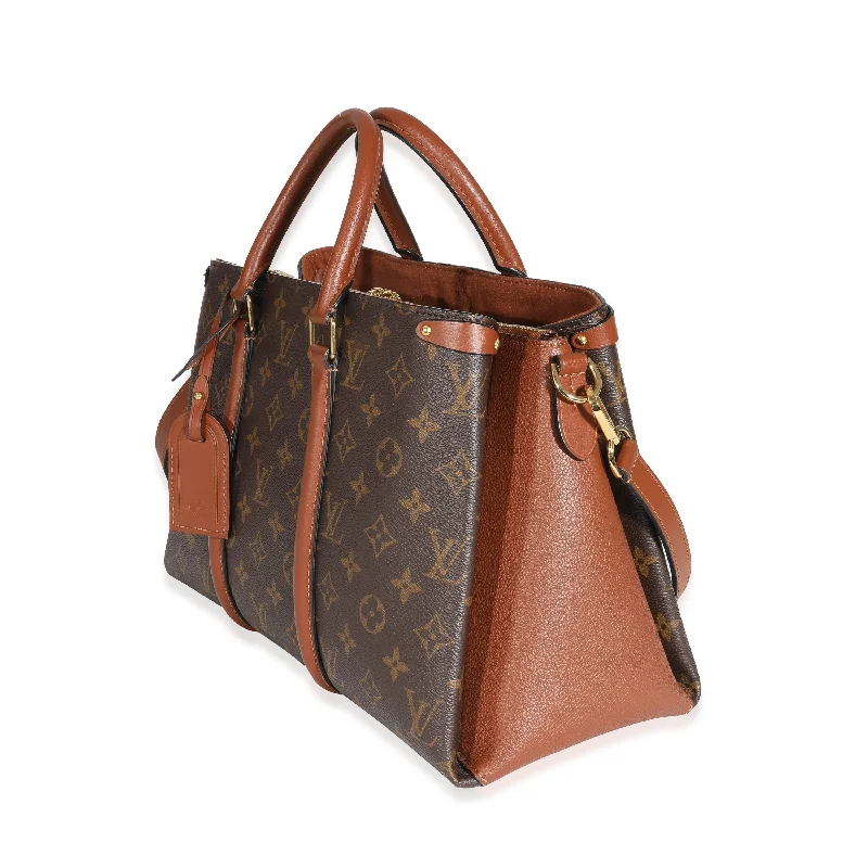 Louis Vuitton bags with a front - zip pocket for small items like keysLouis Vuitton Caramel Monogram Canvas Soufflot MM