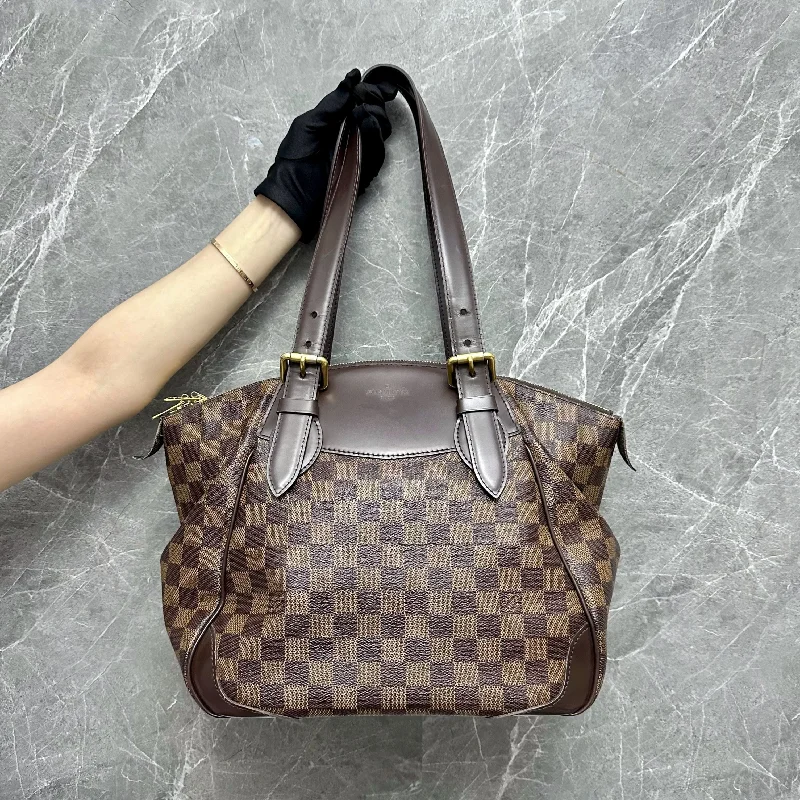 Louis Vuitton backpacks with a hidden back pocket for securityLV Ebene Verona PM Damier Shoulder Bag