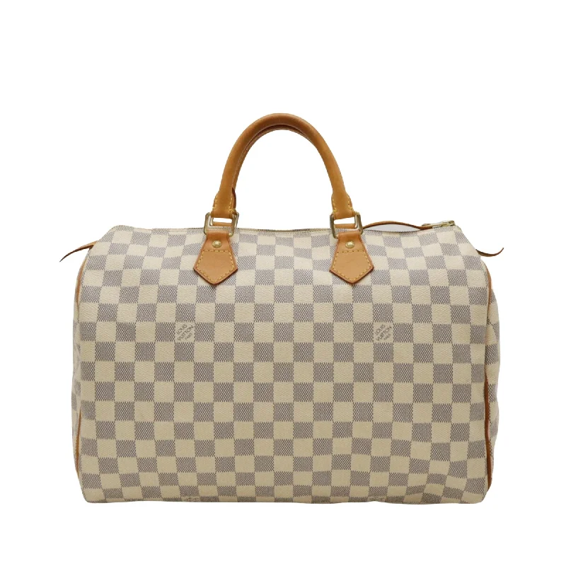 Louis Vuitton bags with a front - zip pocket for small items like keysLOUIS VUITTON Speedy 35 Handbag