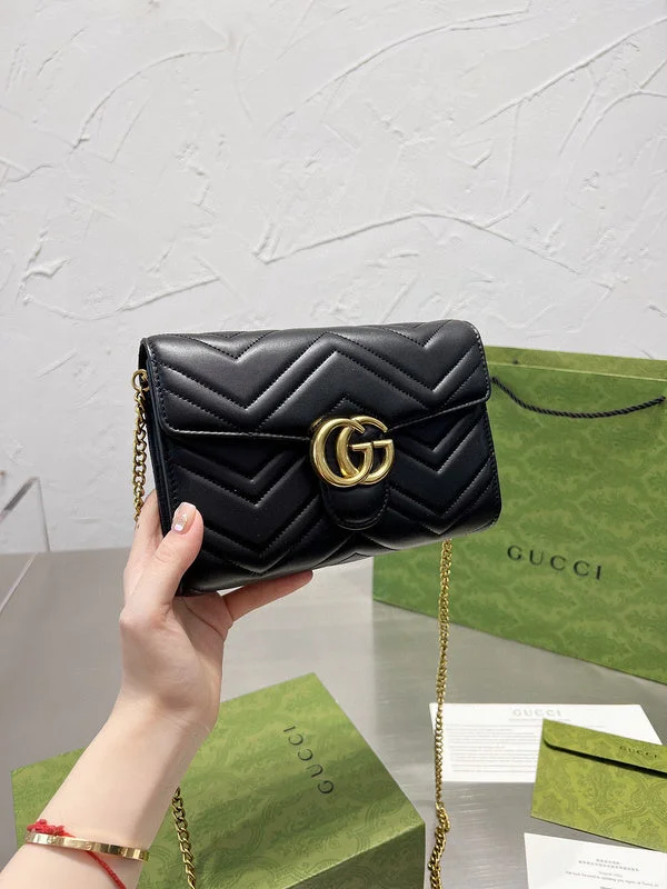 Women Gucci bags with a snap - button closure and a decorative charmWF - Gucci Bags - 11869