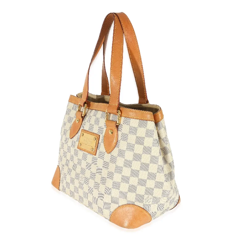 Louis Vuitton bags with a front - flap pocket for quick - access itemsLouis Vuitton Damier Azur Canvas Hampstead PM