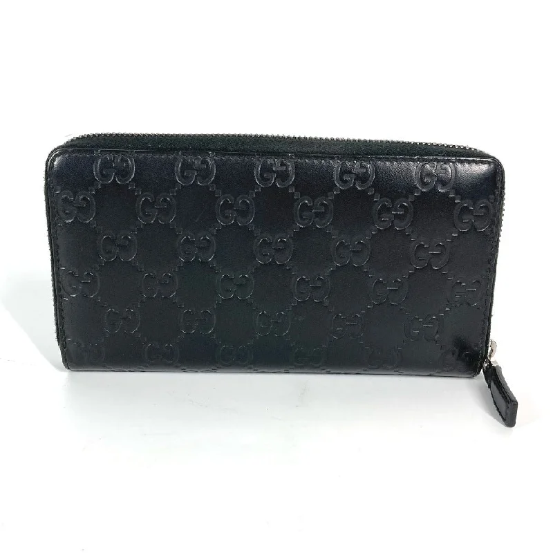 Gucci tote bags for women with a printed Gucci logoGUCCI Long Wallet Purse 307987 Sima leather black Guccisima GG Long wallet Women Used