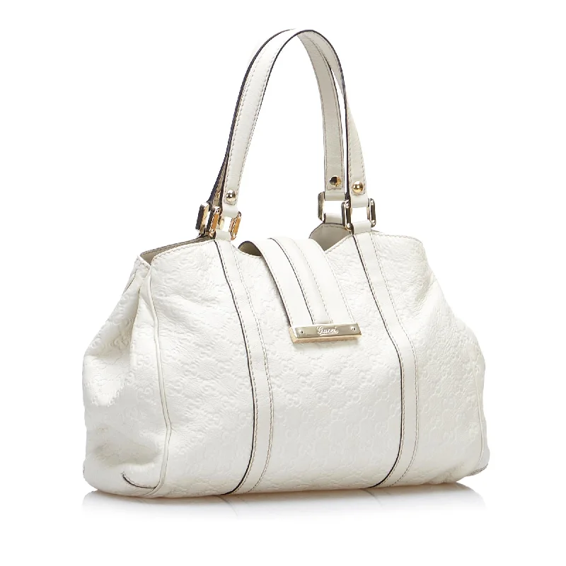 Women Gucci bags with a zip - around closure for securityGucci Guccissima New Ladies Tote (SHG-TSvnCn)