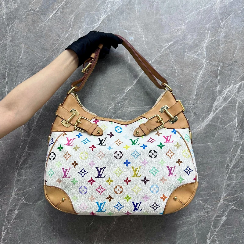 Louis Vuitton tote bags with a printed LV logo on the front for brand visibilityLV Greta Multicolor Louis Vuitton Monogram