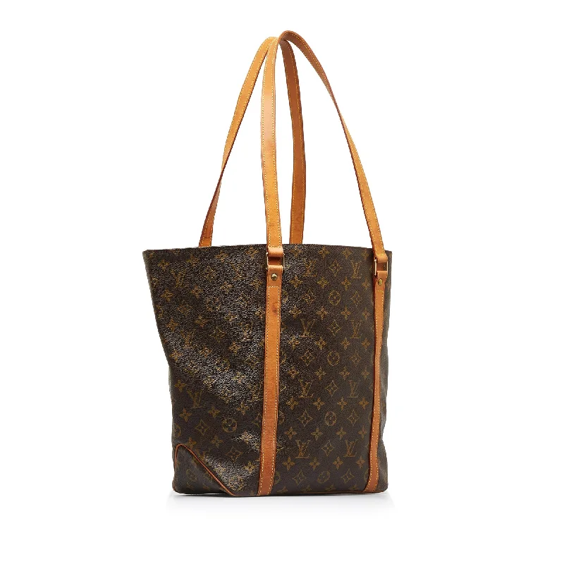 Louis Vuitton crossbody bags with a keychain holder for practicalityBrown Louis Vuitton Monogram Sac Shopping Tote Bag