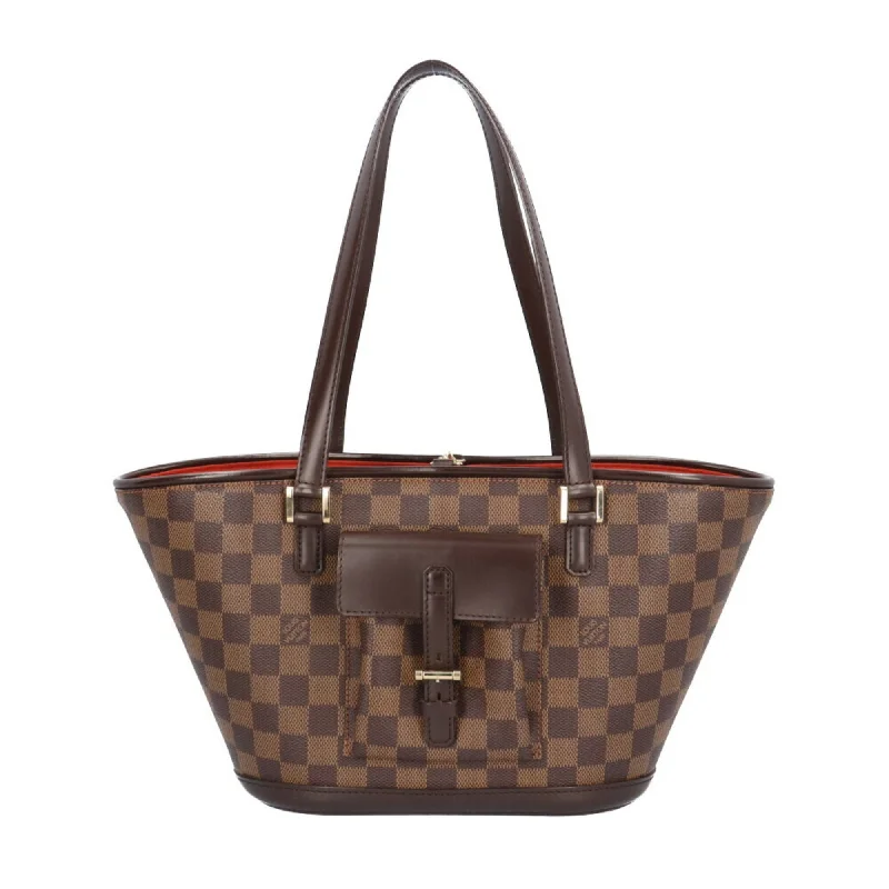 Louis Vuitton backpacks with a hidden back pocket for securityLOUIS VUITTON Manosque Tote