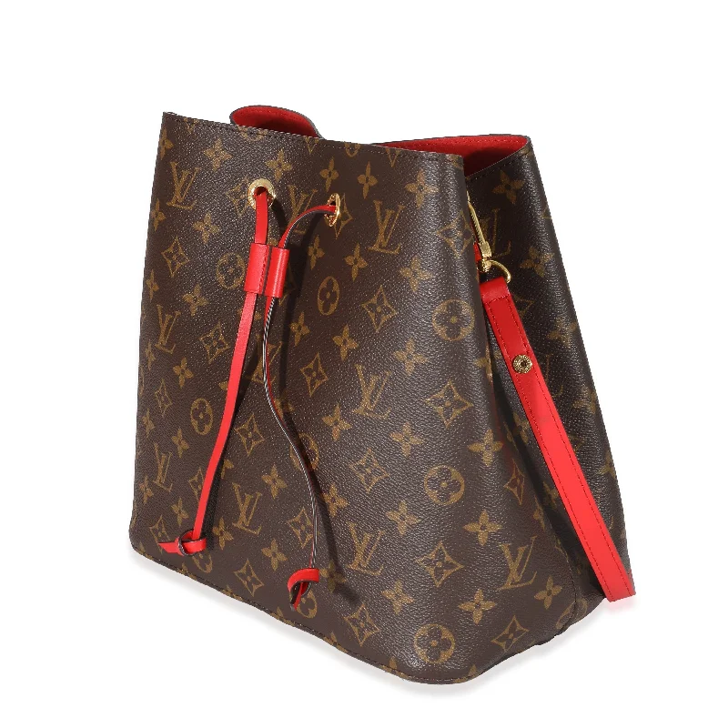 Louis Vuitton bags with a zip - around closure for enhanced securityLouis Vuitton Coquelicot Monogram Canvas NéoNoé MM