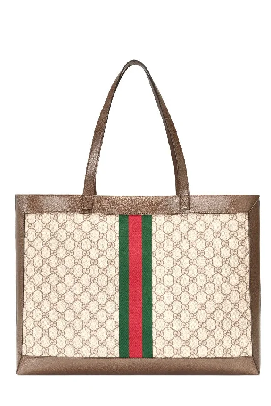 Ladies Gucci Dionysus bags in a pastel colorGUCCI OPHIDIA SOFT GG SUPREME MEDIUM TOTE BAG