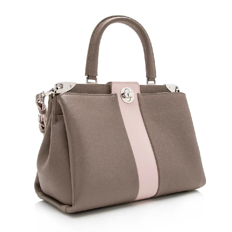 Louis Vuitton handbags with a patent - leather finish for a shiny lookLouis Vuitton Calfskin Astrid Top Handle (16824)