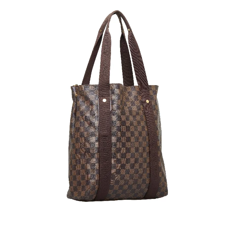 Ladies Louis Vuitton shoulder bags with a single - handle silhouetteLouis Vuitton Damier Ebene Cabas Beaubourg