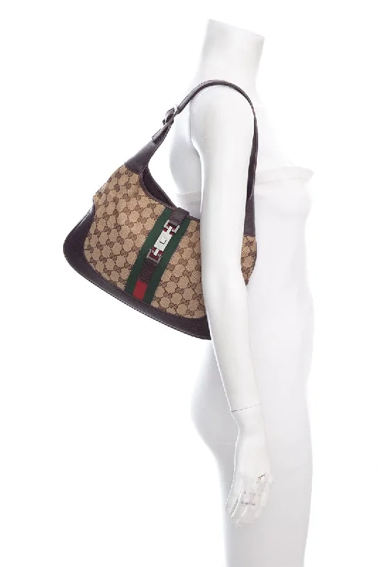 Gucci backpacks for women with a hidden back pocketGucci Monogram Jackie GG Shoulder Bag