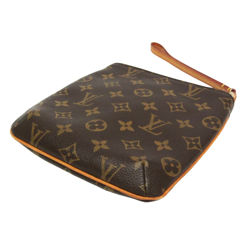 Louis Vuitton bags with a snap - button closure and a decorative charm for styleLOUIS VUITTON Partition Clutch Bag