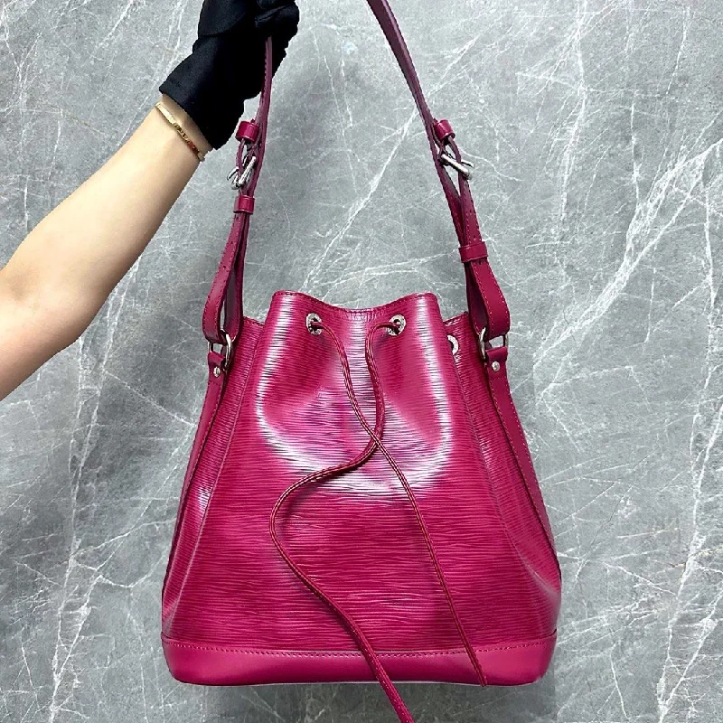 Louis Vuitton backpacks with a sleek, minimalist design for styleLV Neo EPI Leather Bucket Bag Burgundy Louis Vuitton