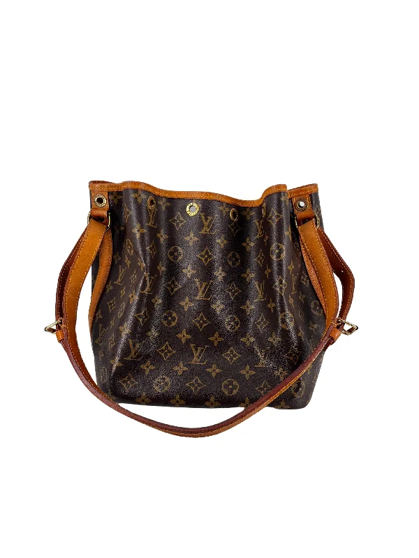 Louis Vuitton crossbody bags with a woven leather strap for textureLOUIS VUITTON Noe Shoulder Bag