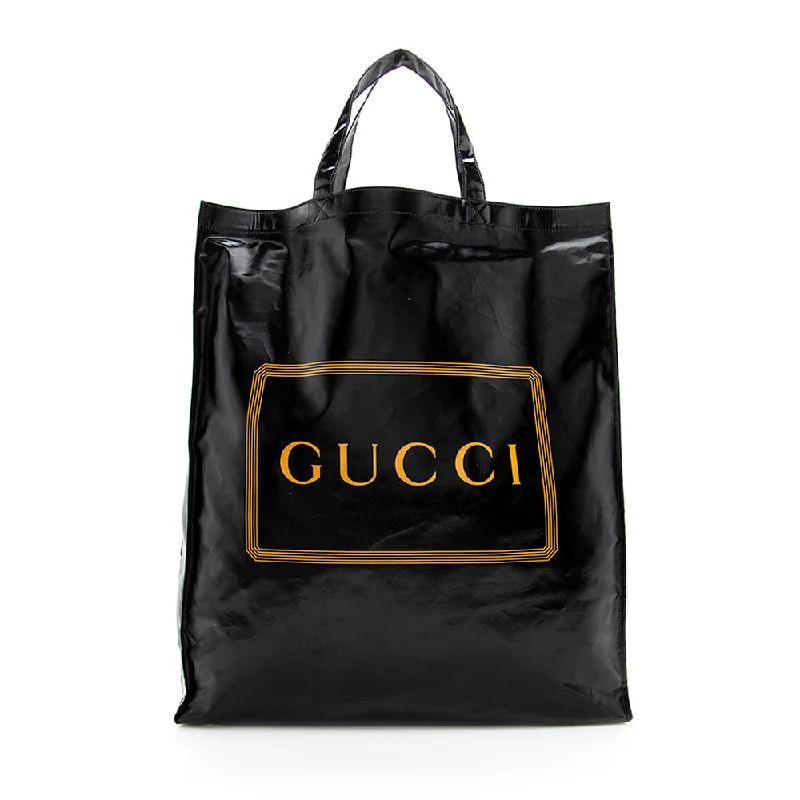 Gucci Marmont bags for women with a snakeskin - effect panelGucci Coated Canvas Logo Tote