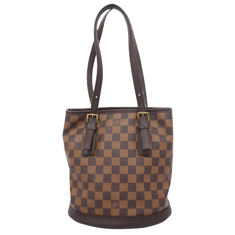 Louis Vuitton Petite Malle bags with a hard - shell structure for uniquenessLOUIS VUITTON Bucket Tote