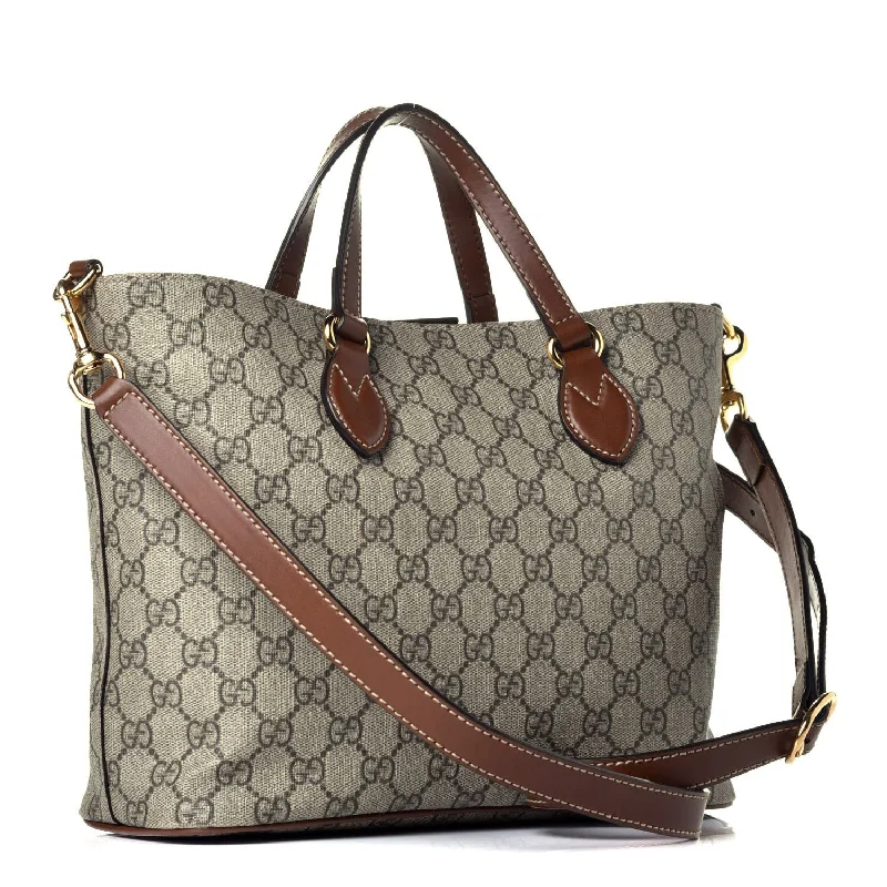 Women Gucci bags with a front - zip pocket for small itemsGUCCI GG CONVERTIBLE SMALL TOTE BAG