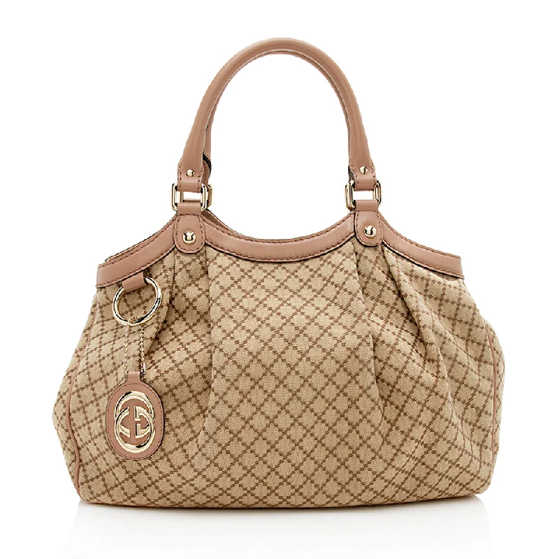 Gucci Marmont bags for women with quilted leather exteriorsGucci Diamante Canvas Sukey Medium Tote