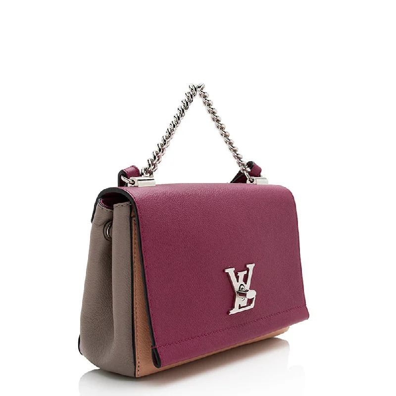 Ladies Louis Vuitton Capucines bags with gold - toned hardwareLouis Vuitton Calfskin Lockme II BB Shoulder Bag (21961)