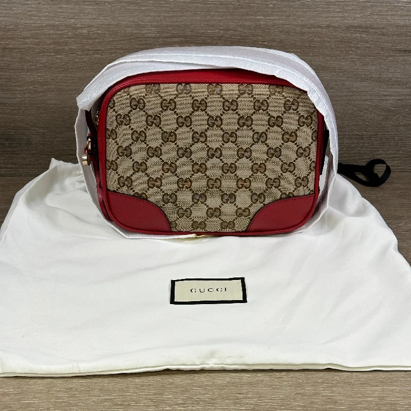 Gucci backpacks for women with a hidden back pocketGucci Bree Crossbody GG Red Leather