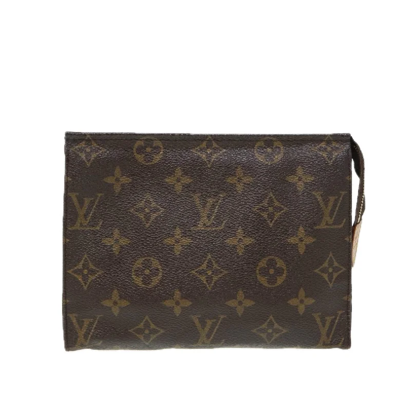 Louis Vuitton handbags with a metal - framed clasp for durabilityLOUIS VUITTON Poche Toilette Clutch Bag