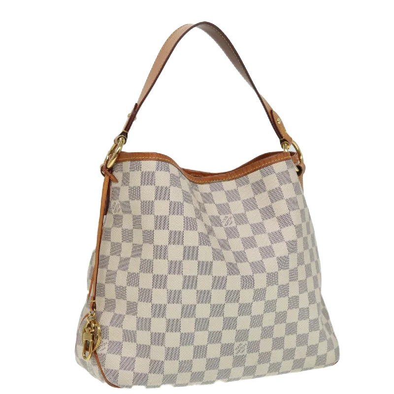 Louis Vuitton bags with a zippered interior pocket for better organizationLOUIS VUITTON Damier Azur Delightful PM Shoulder Bag N41447 LV Auth 86589