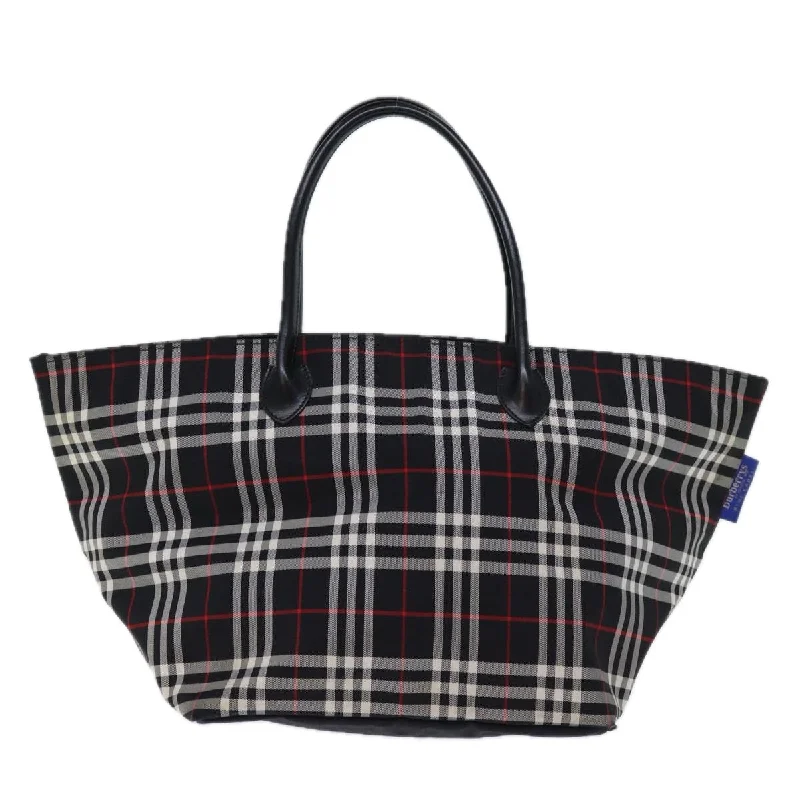 Waterproof Burberry Bags for Outdoor AdventuresBURBERRYSs Nova Check Blue Label Tote Bag Nylon Black White  bs14251