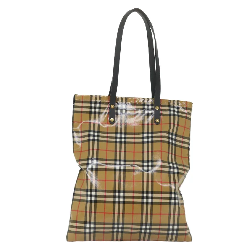 Minimalist Burberry Bags for a Sleek LookBURBERRY Nova Check Tote Bag Coated Canvas Beige Black  58067