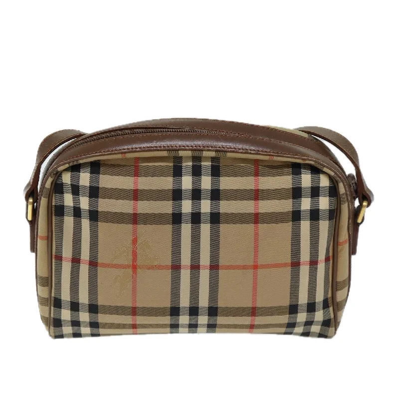 Statement - Making Oversized Burberry BagsBURBERRY Nova Check Shoulder Bag Canvas Beige  72502