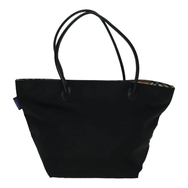 Stylish Burberry Tote Bags for Office UseBURBERRYSs Nova Check Blue Label Tote Bag Nylon Beige Black  bs16674