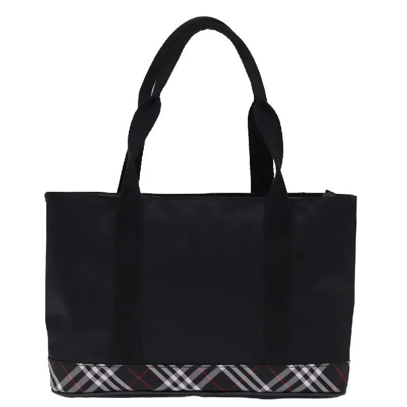 Color - Blocked Burberry Bags for a Bold StatementBURBERRY Nova Check Tote Bag Nylon Black  bs14408