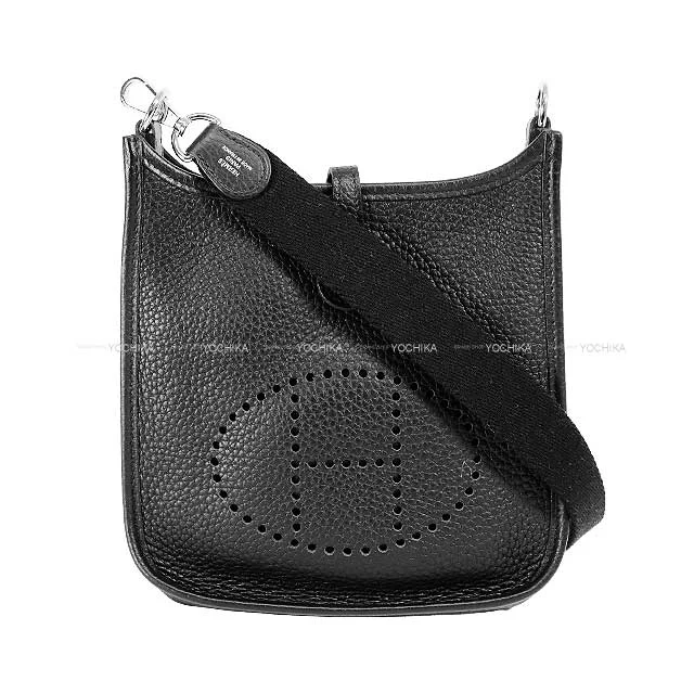 Hermès Kelly Bags with a removable interior divider[Pre-loved] HERMES Shoulder bag Evelyne 16 TPM Noir (Black) Taurillon Leather Silver HW Stamp Y[LIKE NEW][Authentic]