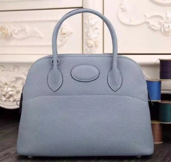 Hermès Kelly Bags with a detachable mirror insideHermes Bolide 31cm Togo Leather Blue Lin Bag