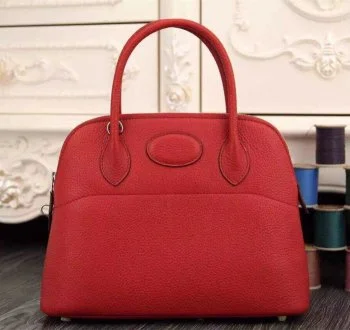 Hermès Kelly Bags with a single - handle design for simplicityHermes Bolide 31cm Togo Leather Red Bag