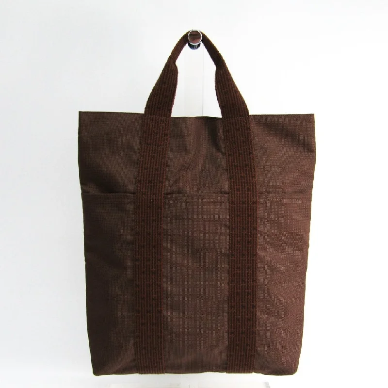 Hermès Kelly Bags with a snap - fastened front pocket for convenienceHermes Brown Herline Sac Cabas Tote (SHA-46383)