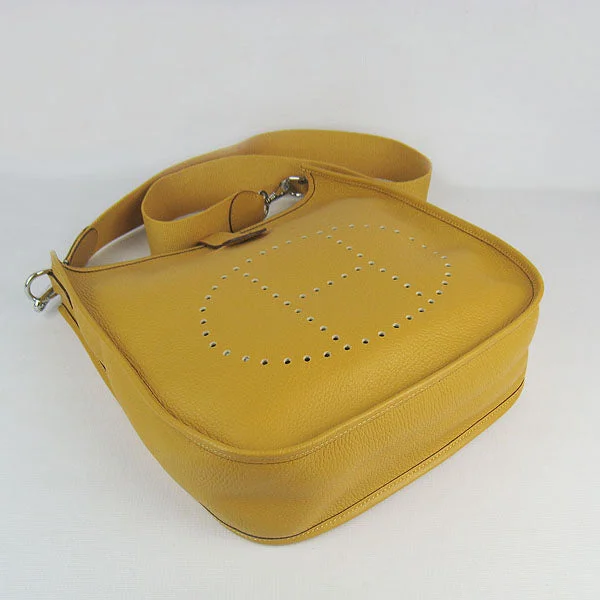 Hermès Kelly Bags with a flap - over closure and turnlock for a classic lookHermes Evelyne I handbag H6309 yellow silver