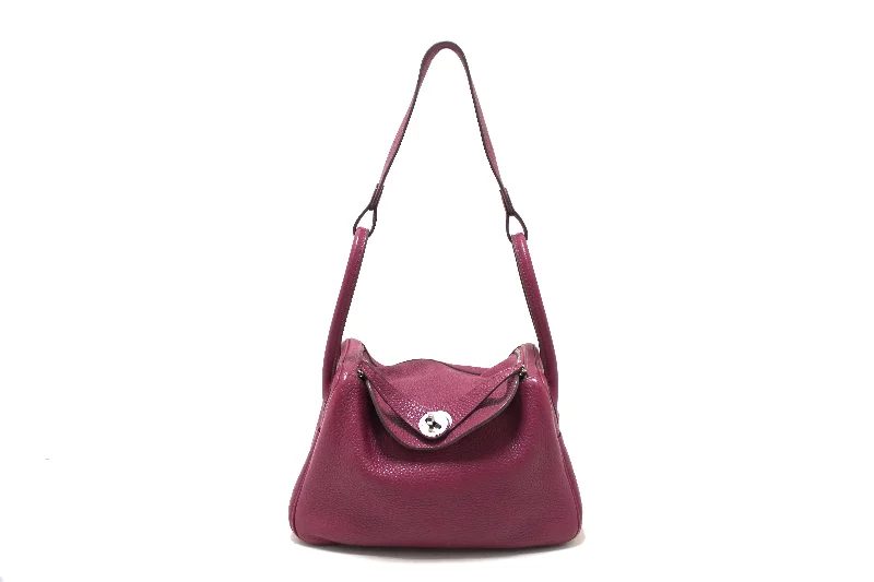 Hermès Kelly Bags with a detachable shoulder strap for versatilityHermes Rose Purple Togo Leather Lindy 26 Handbag/Shoulder Bag