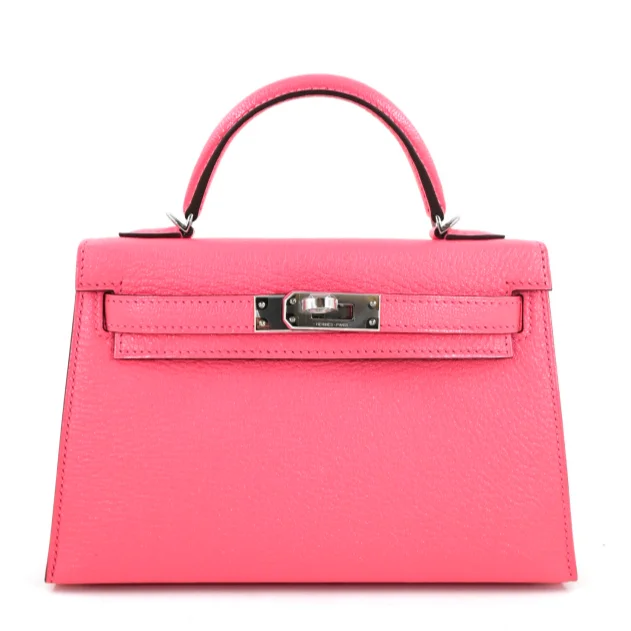 Hermès Kelly Bags in a rare shade of royal purple for a statementKelly 20 Rose d’Ete Chevre PHW